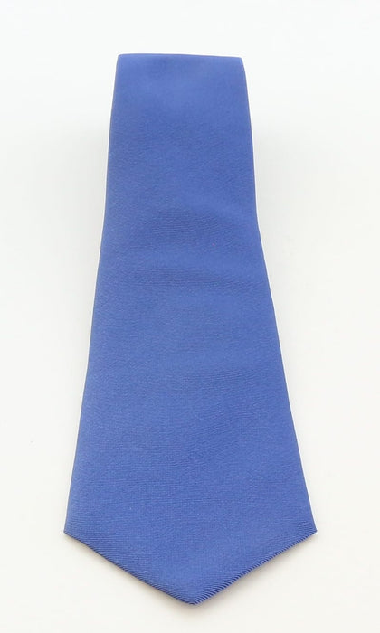 Emporio Armani Mens Blue Solid Tie – Made in Italy