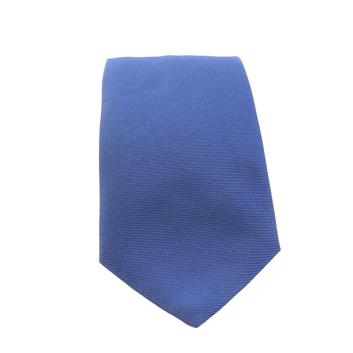 Emporio Armani Mens Blue Solid Tie – Made in Italy
