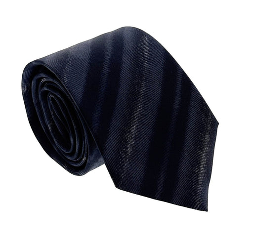 Emporio Armani Mens Night Blue Solid Tie – Made in Italy