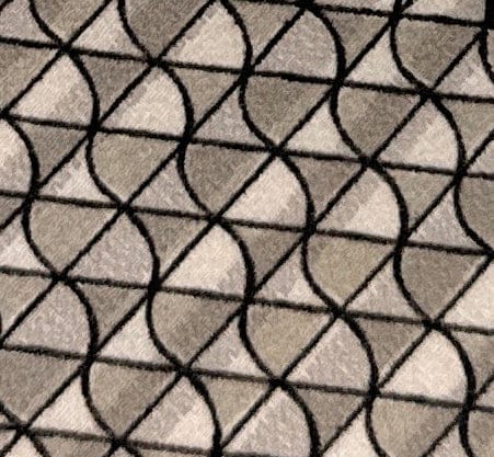 Emporio Armani Mens Khaki Geometric Abstract Tie – Made in Italy