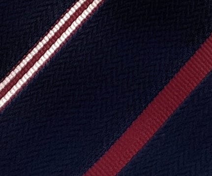 Emporio Armani Navy Blue Red stripe Men's Tie, 3"