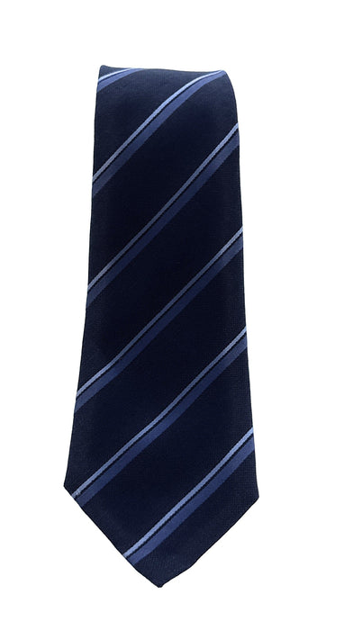 Emporio Armani Blue Regimental Stripe Men's Tie, 3"