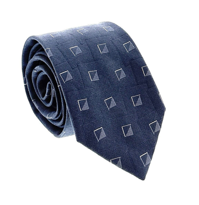 Emporio Armani Men's Light Blue Geometric 53Ilk Tie, 3"