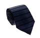 Emporio Armani Men’s Indigo Blue Linear Silk Necktie, 3"