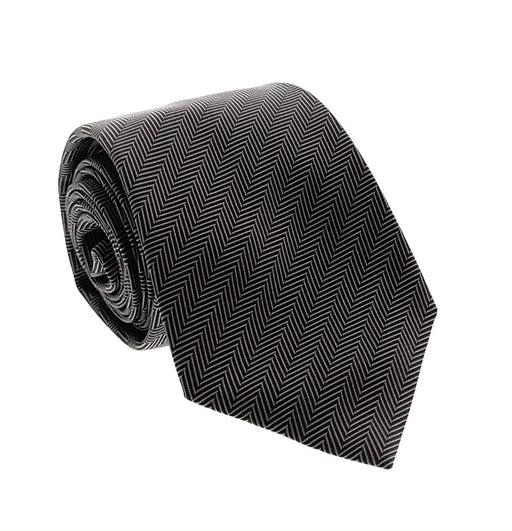 Emporio Armani Men’s Brown Linear Stripe Silk Necktie, 3"
