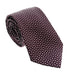 Emporio Armani Men’s Burgundy Maze Dotted Silk Necktie, 3"