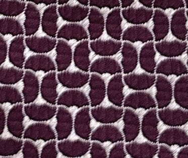 Emporio Armani Men’s Burgundy Maze Dotted Silk Necktie, 3"