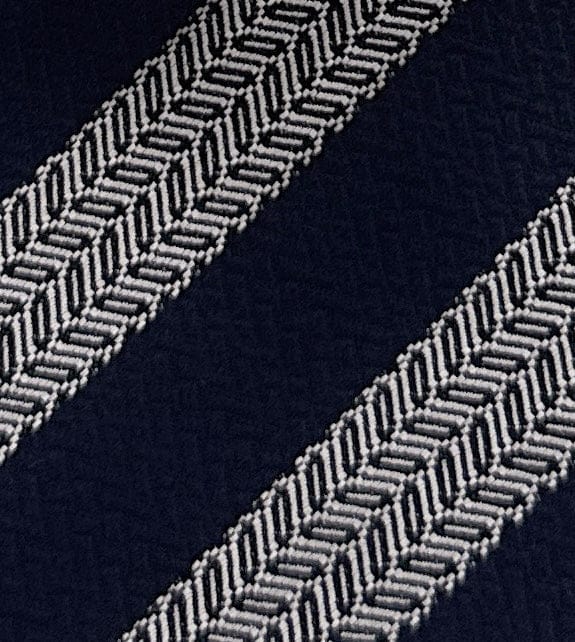Emporio Armani Dark Green Silver Striped Men's Tie, 3"
