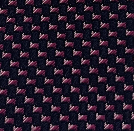 Emporio Armani Navy Blue Red square dotted Silk Tie – 3in