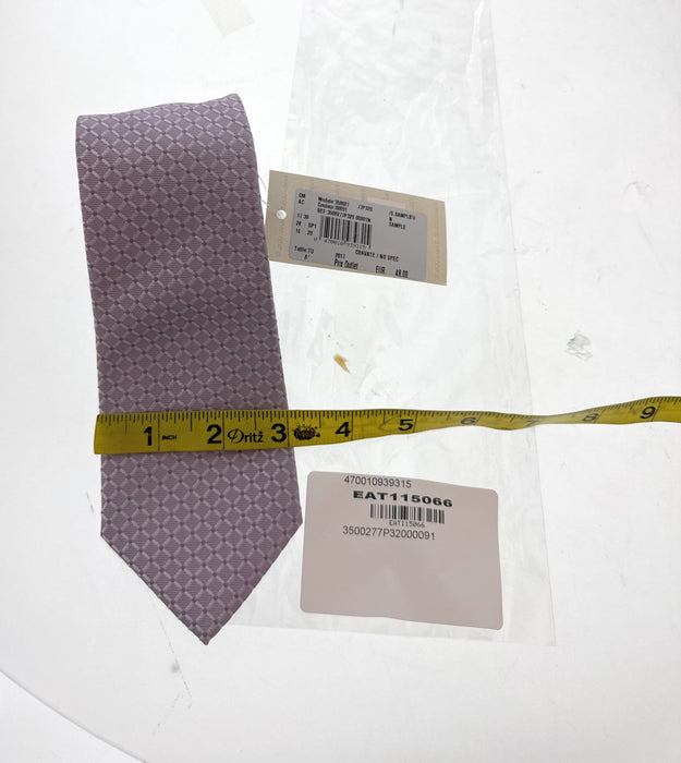 Emporio Armani Pink Diamond weave Men's Tie, 3"