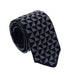 Emporio Armani Navy Blue & Grey Geometric Men's Tie, 2.5"