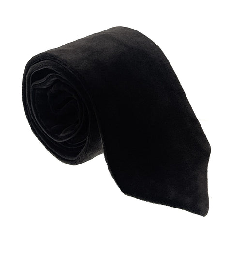 Emporio Armani Espresso Solid Rayon-Silk Blend Tie – 3in