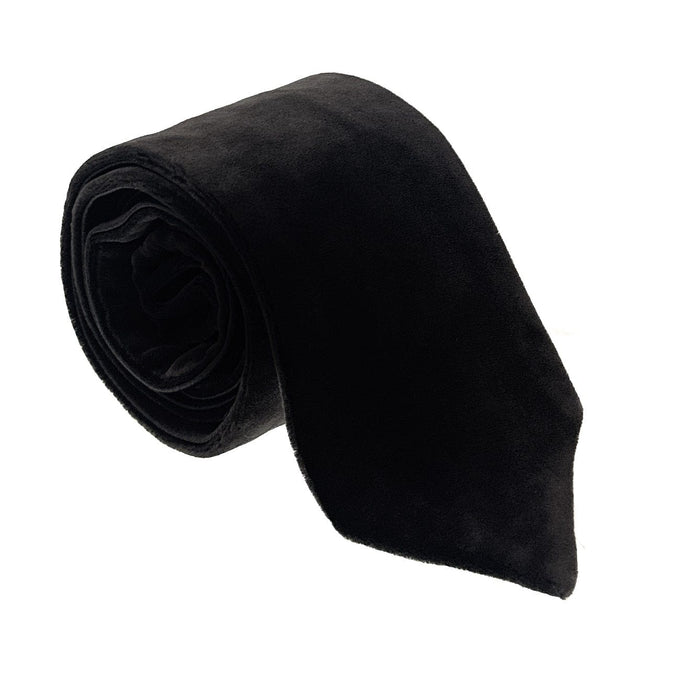 Emporio Armani Espresso Solid Rayon-Silk Blend Tie – 3in