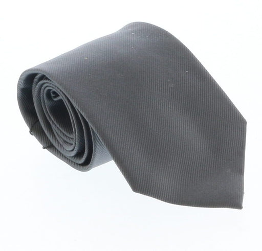 Emporio Armani Grey Solid 100% Silk Mens Tie