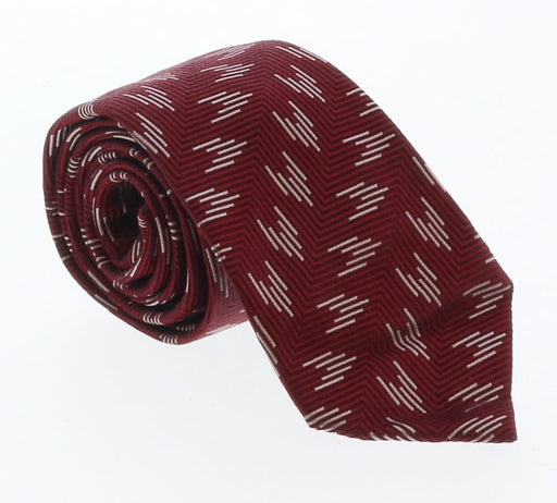 Emporio Armani Ruby Geometric 100% Silk Mens Tie