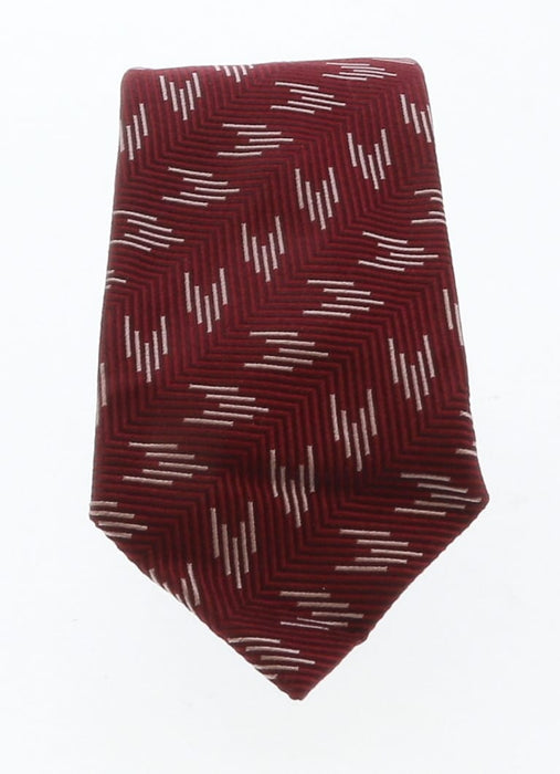 Emporio Armani Ruby Geometric 100% Silk Mens Tie
