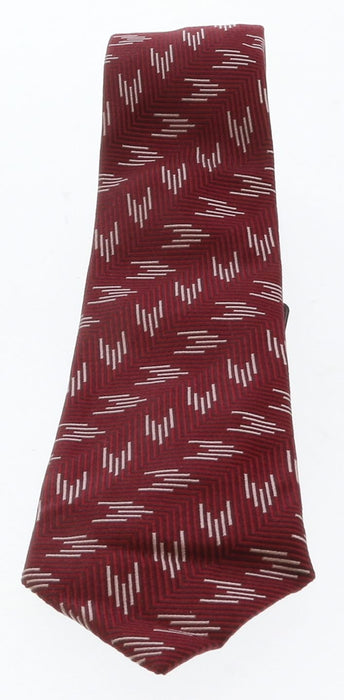Emporio Armani Ruby Geometric 100% Silk Mens Tie