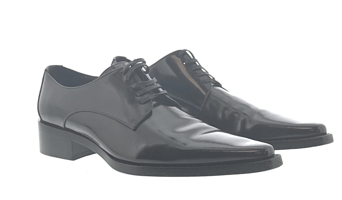 Dolce & Gabbana Black Sleek Leather Dress Shoe-EU40