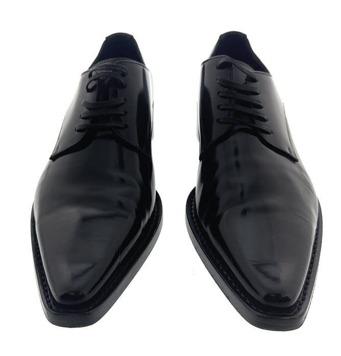 Dolce & Gabbana Black Sleek Leather Dress Shoe-EU40