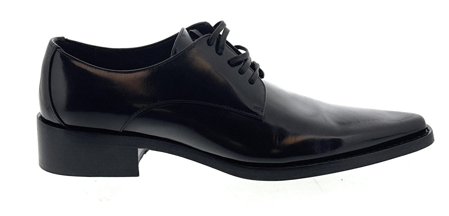 Dolce & Gabbana Black Sleek Leather Dress Shoe-EU40