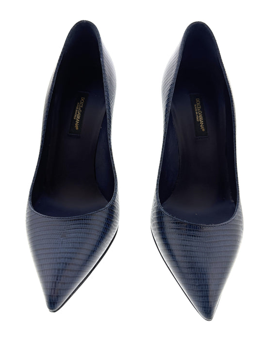 Dolce & Gabbana Black Leather Classic Pumps -EU37