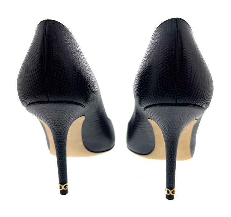 Dolce & Gabbana Black Leather Classic Pumps -EU37