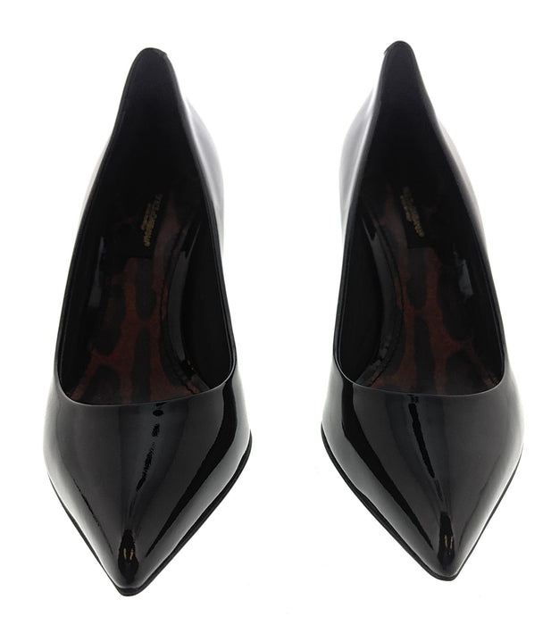 Dolce & Gabbana Black Classic Kitten Heel Pumps-EU36.5