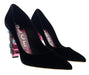 Dolce & Gabbana Black Retro Vintage Boom Heel Pumps-EU41