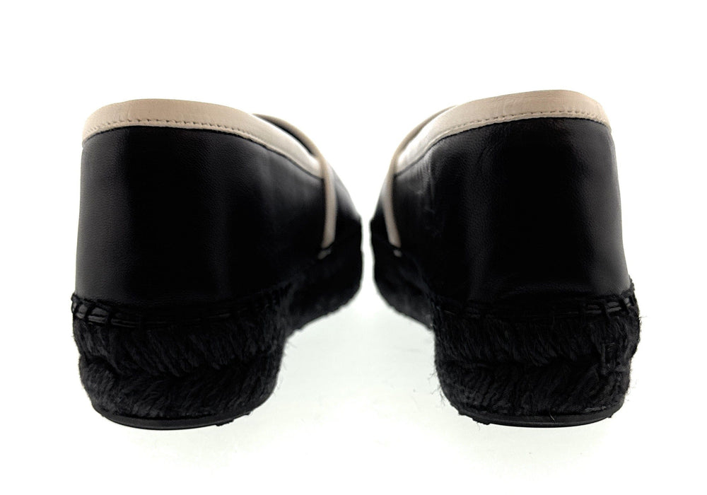 Dolce & Gabbana Black/White Classic Espadrilles-EU35