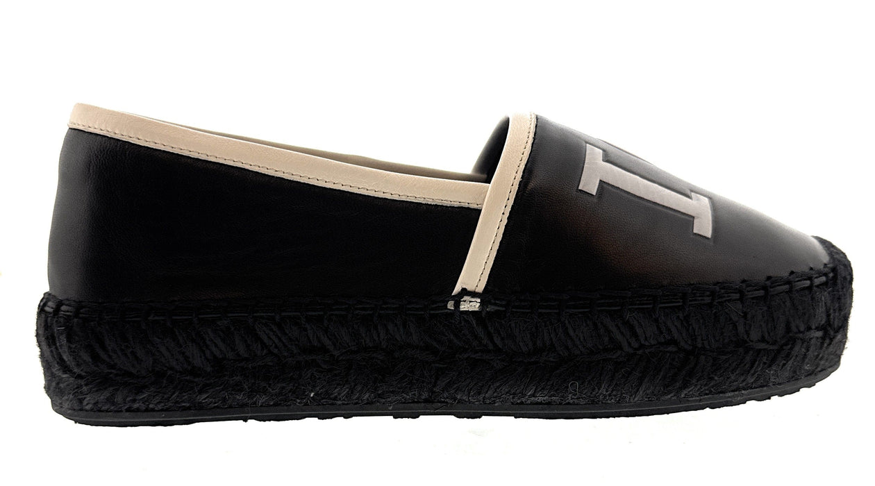 Dolce & Gabbana Black/White Classic Espadrilles-EU35