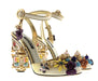 Dolce & Gabbana Multicolor Bold Embellished Mary Jane Vintage Heels-EU35
