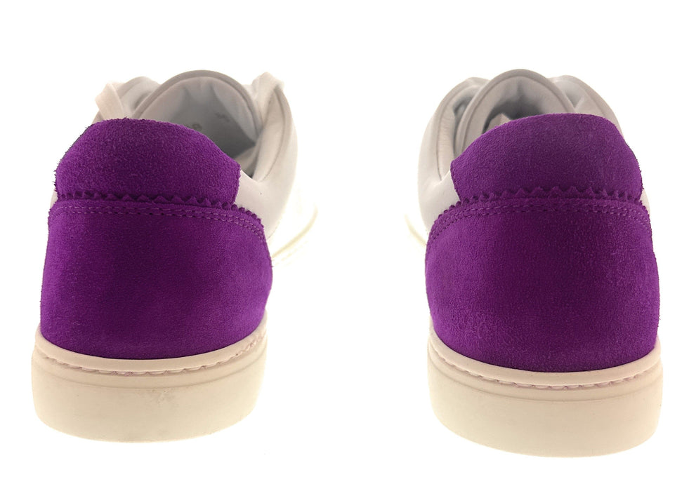 Dolce & Gabbana White/Fuchsia Classic Colorblock Sneakers-EU35