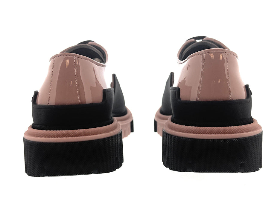 Dolce & Gabbana Nude Patent Leather Chunky Lace-Up Derby Shoes-EU35