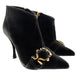 Dolce & Gabbana Quilted Black Velvet Ankle Boots with Baroque Buckle
-EU36