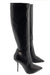 Dolce & Gabbana Black Leather Tall Stiletto Boots
-EU35.5
