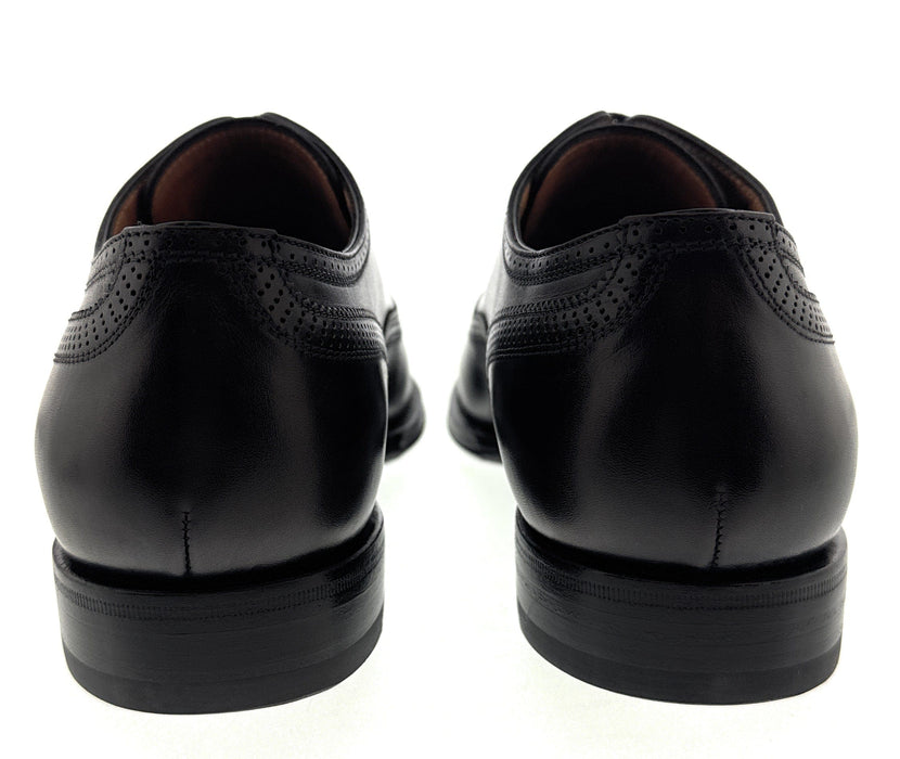 Dolce & Gabbana Men's Black Leather Wingtip Brogue Dress Shoes-EU39