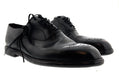 Dolce & Gabbana Men's Black Leather Brogue Dress Shoes-EU41