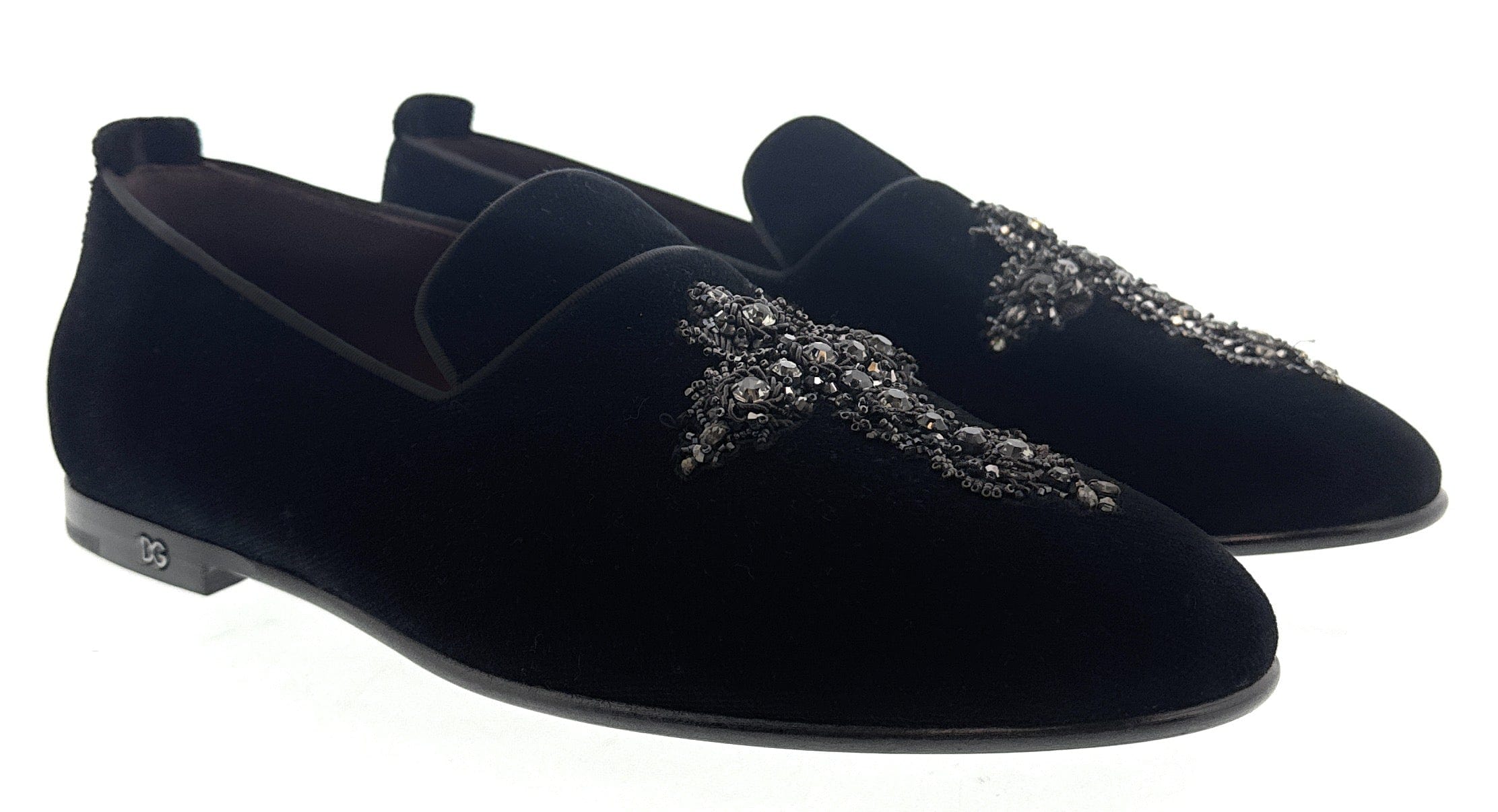 Roberto Cavalli black crystal slip ons brand new made in Italy eu40 120mm logo-plaque slip-on sandals in Black for Women  main image 3
