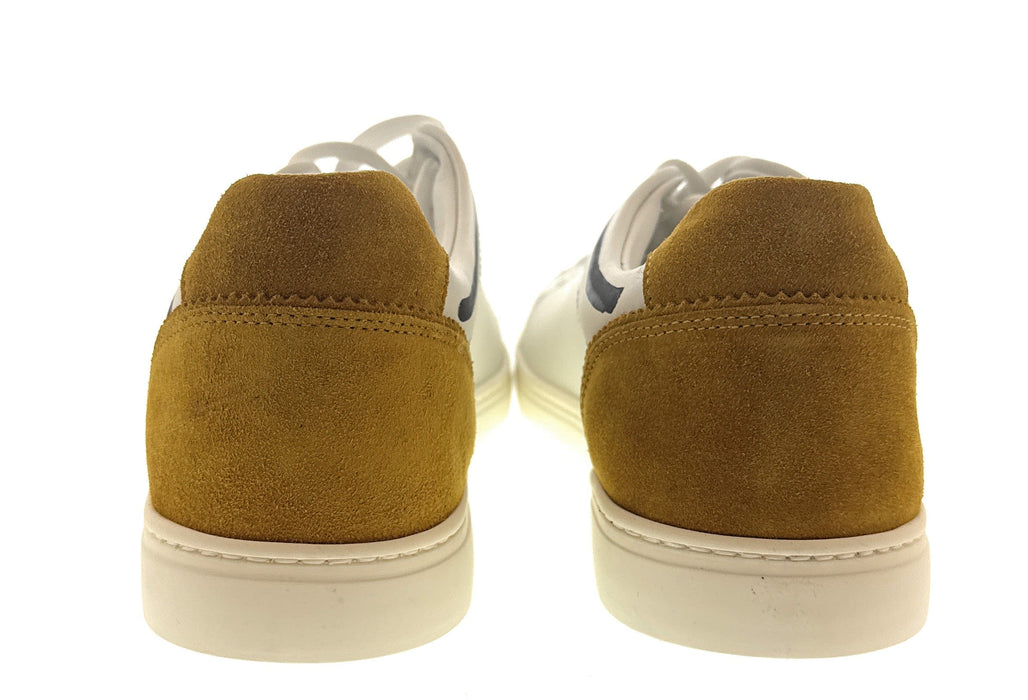 Dolce & Gabbana Men's White Leather Sneakers with "Love" Graffiti Design-EU39.5