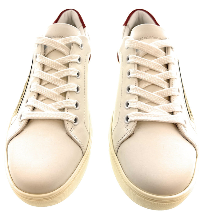 Dolce & Gabbana White Classic Mens Court Sneakers-35