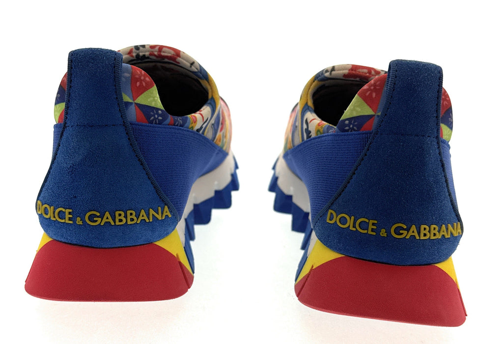 Dolce & Gabbana multicolor Tile Print Slip On Womens Sneakers-36