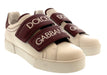Dolce & Gabbana white Velcro Womens Fashion Signature Sneakers-35