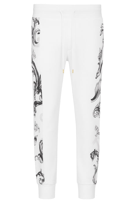 Versace Jeans Couture White Baroque Panel Joggers – Elevated Streetwear-M