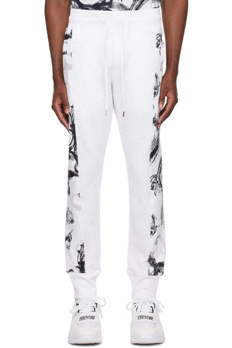 Versace Jeans Couture White Baroque Panel Joggers – Elevated Streetwear-M