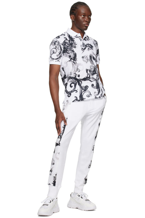 Versace Jeans Couture White Baroque Panel Joggers – Elevated Streetwear-M
