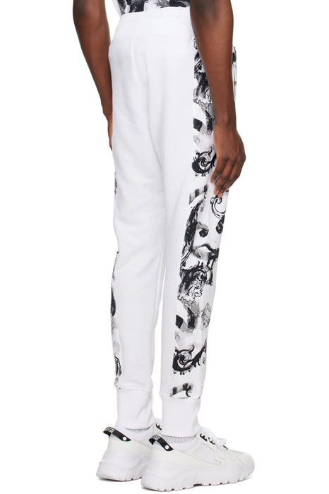 Versace Jeans Couture White Baroque Panel Joggers – Elevated Streetwear-M
