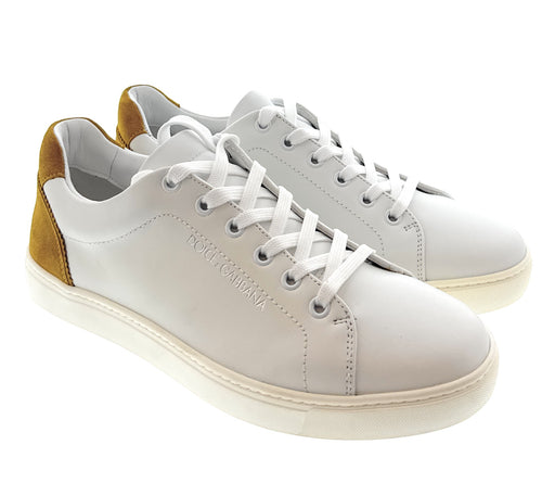 Dolce & Gabbana Yellow/Mustard Classic Mens Court Sneakers-39