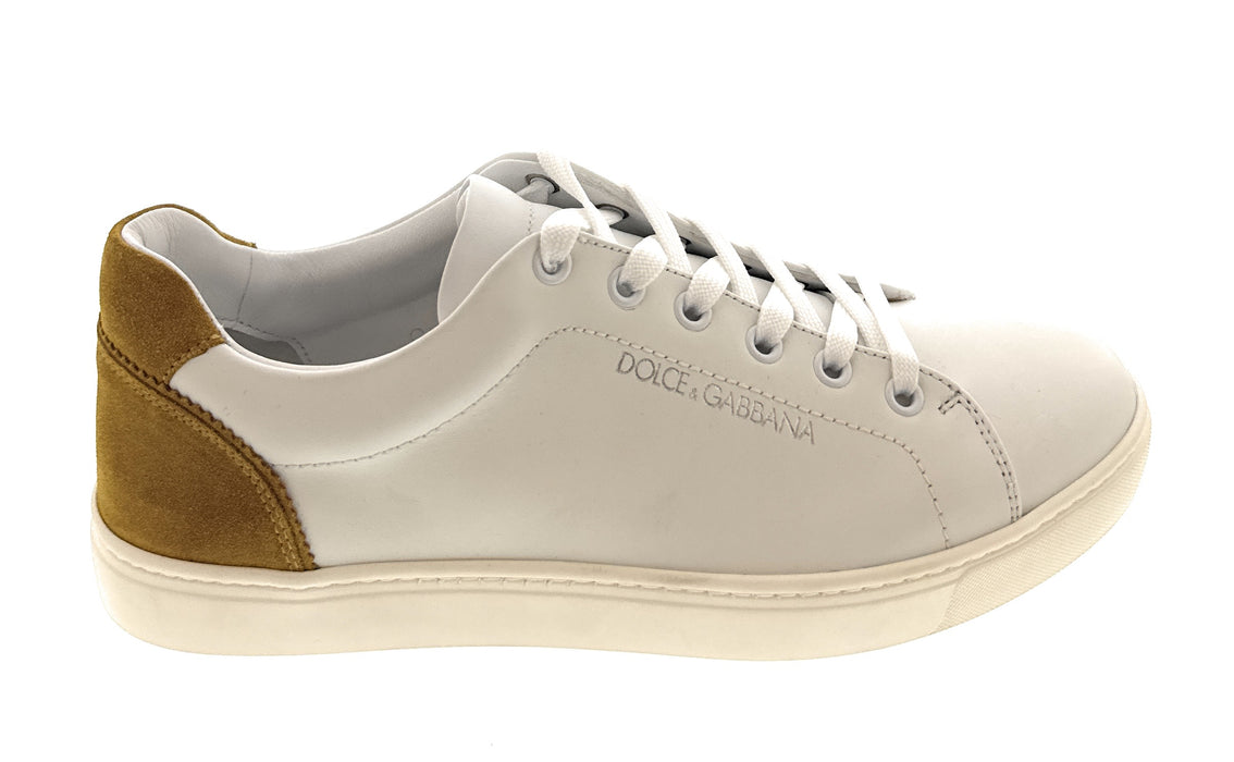Dolce & Gabbana Yellow/Mustard Classic Mens Court Sneakers-39