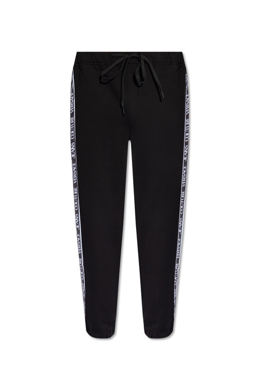 Versace Jeans Couture Black Joggers - Minimalist Luxury Loungewear-XXXL