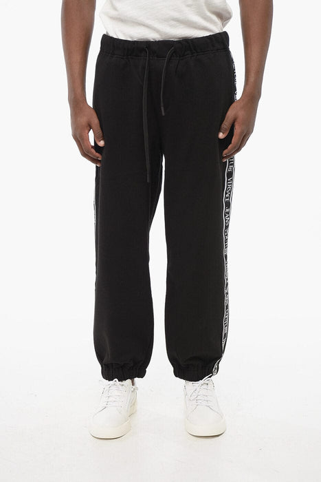 Versace Jeans Couture Black Joggers - Minimalist Luxury Loungewear-XXXL